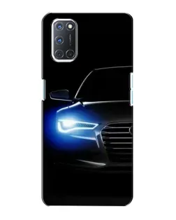 Чехол для OPPO A72 с картинкой «Неоновый взгляд Audi»