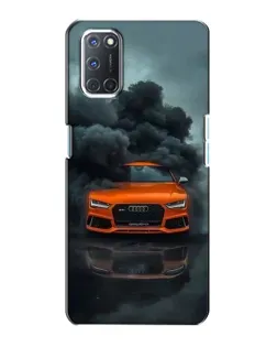 Чехол для OPPO A72 с картинкой «Audi в облаках дыма»