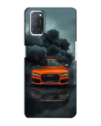 Чехол для OPPO A72 с картинкой «Audi в облаках дыма»