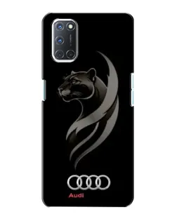Чехол для OPPO A72 с картинкой «Графика — пантера и Audi»