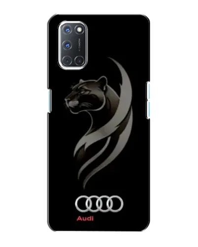 Чехол для OPPO A72 с картинкой «Графика — пантера и Audi»