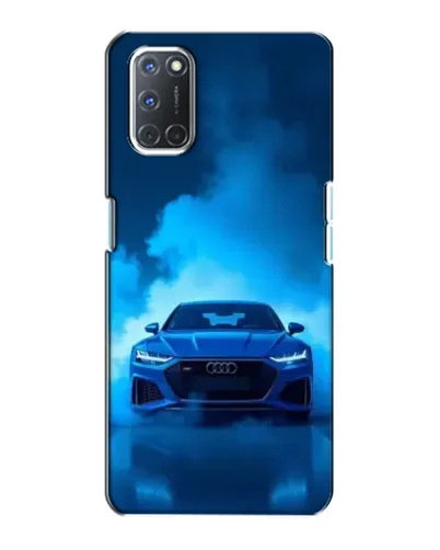 Чехол для OPPO A72 с картинкой «Audi — голубая энергия»