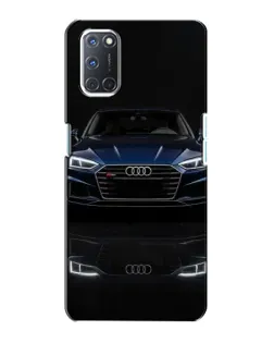 Чехол для OPPO A72 с картинкой «Audi — ночное отражение»