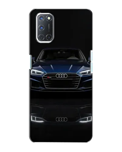 Чехол для OPPO A72 с картинкой «Audi — ночное отражение»