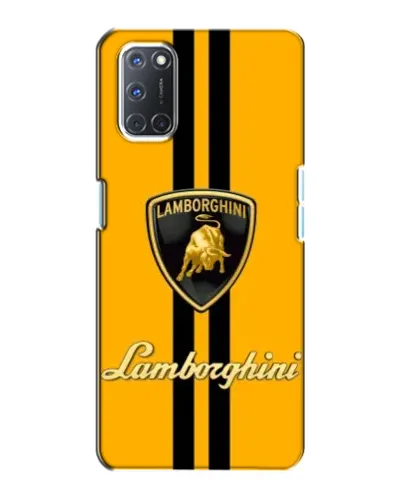 Чехол для OPPO A72 с картинкой «Lamborghini Stripe желтый»