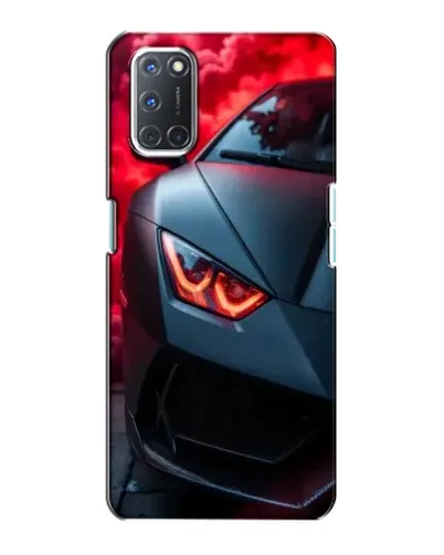 Чехол для OPPO A72 с картинкой «Lamborghini красное сияние»
