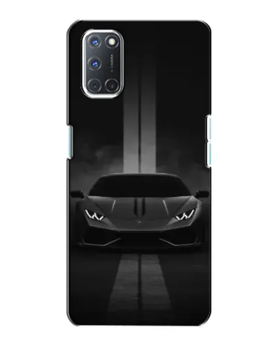 Чехол для OPPO A72 с картинкой «Lamborghini симметрия дорог»