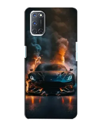 Чехол для OPPO A72 с картинкой «Lamborghini дымная эстетика»
