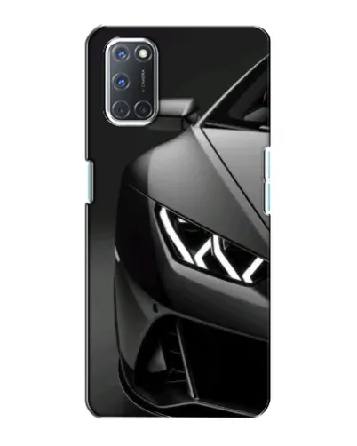 Чехол для OPPO A72 с картинкой «Lamborghini фары детализация»