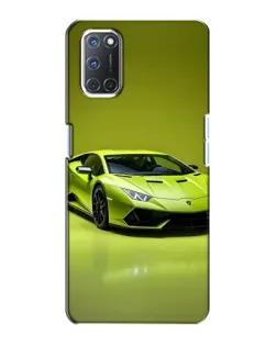 Чехол для OPPO A72 с картинкой «Салатовый Lamborghini Huracan»
