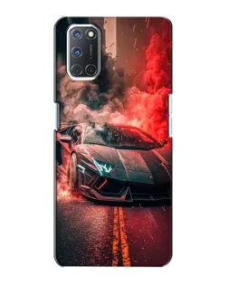Чехол для OPPO A72 с картинкой «Lamborghini красный дым»