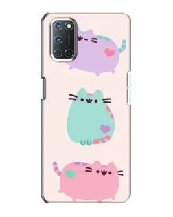 Чохол для OPPO A72 з картинкою «Pusheen тріо»