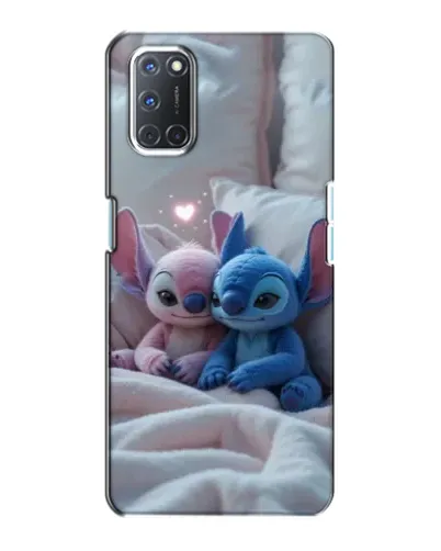 Чехол для OPPO A72 с картинкой «Плюшевые Стич Ангел»