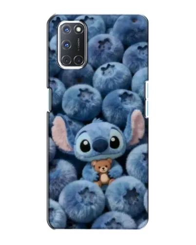 Чехол для OPPO A72 с картинкой «Стич и голубика»