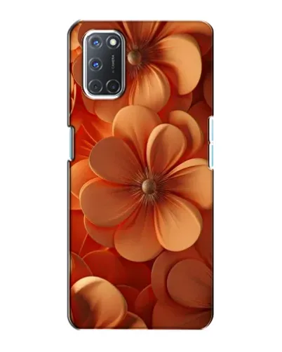 Чохол для OPPO A72 з картинкою «Помаранчева макро квітка»