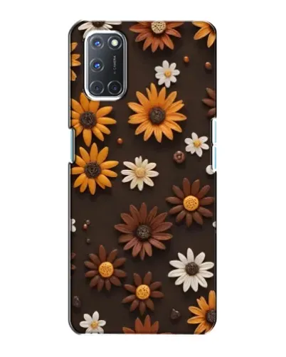 Чохол для OPPO A72 з картинкою «Візерунок з маленьких соняшників»