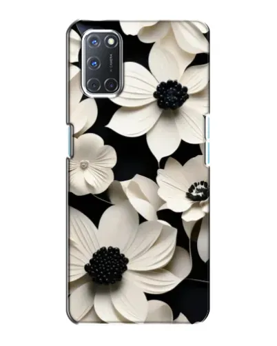 Чохол для OPPO A72 з картинкою «Об'ємні білі квіти»