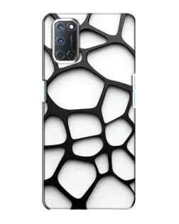 Чохол для OPPO A72 з картинкою «Біла об'ємна сітка»