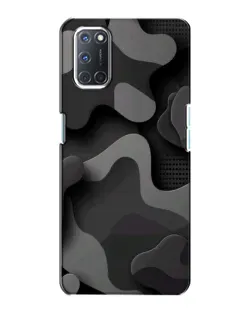 Чохол для OPPO A72 з картинкою «Темний абстрактний камуфляж»