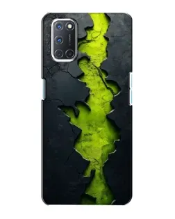 Чохол для OPPO A72 з картинкою «Салатовий розлом скелі»