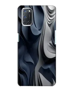 Чохол для OPPO A72 з картинкою «Об'ємні сині складки»