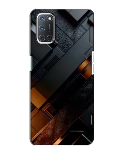 Чохол для OPPO A72 з картинкою «Чорні геометричні блоки» Чохол для OPPO A72 з картинкою «Чорні геометричні блоки»