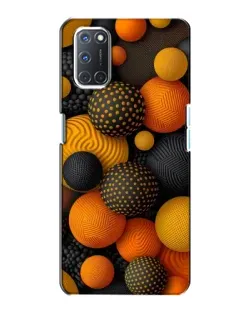 Чохол для OPPO A72 з картинкою «Об'ємні помаранчеві сфери»