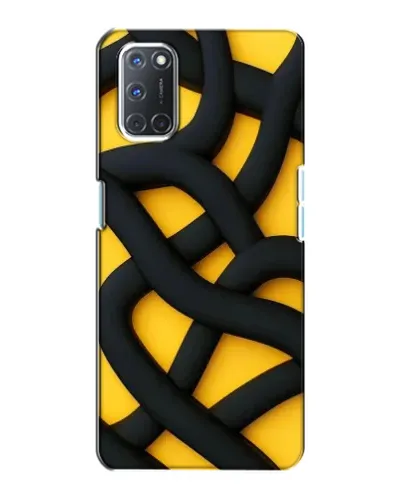 Чохол для OPPO A72 з картинкою «Чорне жовте переплетення» Чохол для OPPO A72 з картинкою «Чорне жовте переплетення»
