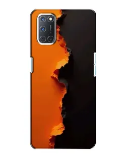 Чохол для OPPO A72 з картинкою «Помаранчевий розлом»