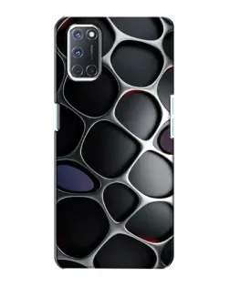 Чохол для OPPO A72 з картинкою «Об'ємна темна решітка»