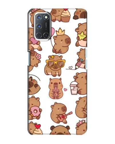Чехол для OPPO A72 с картинкой «Стикерпак с капибарами»