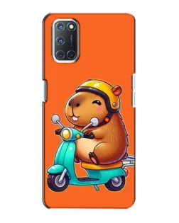 Чохол для OPPO A72 з картинкою «Капібара на скутері»