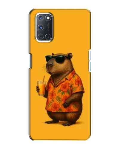 Чехол для OPPO A72 с картинкой «Капибара на отдыхе»