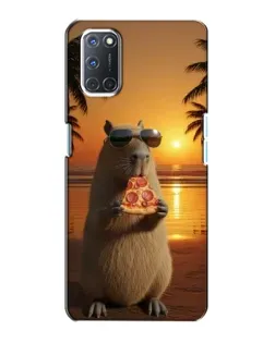 Чохол для OPPO A72 з картинкою «Капібара з піцою»