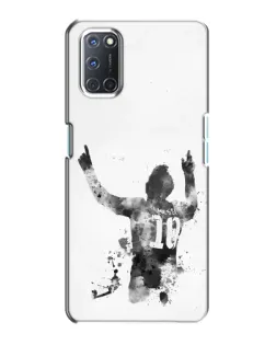 Чехол для OPPO A72 с картинкой «Черно-белый силуэт Месси» Чехол для OPPO A72 с картинкой «Черно-белый силуэт Месси»