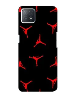 Чехол для OPPO A73 (5G) с картинкой «Jordan Red Pattern»