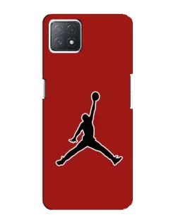 Чехол для OPPO A73 (5G) с картинкой «Jordan Red Back»