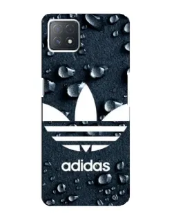 Чехол для OPPO A73 (5G) с картинкой «Adidas Trefoil Blue»