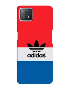 Чехол для OPPO A73 (5G) с картинкой «Ретро блоки Adidas»