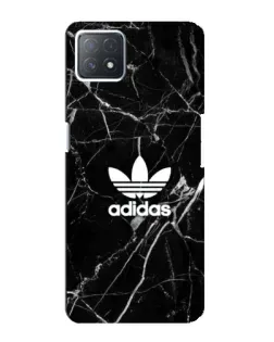 Чехол для OPPO A73 (5G) с картинкой «Белый мрамор Adidas»