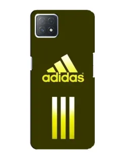 Чехол для OPPO A73 (5G) с картинкой «Оливковый градиент Adidas»