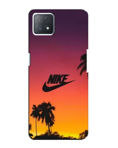 Чехол для OPPO A73 (5G) с картинкой «Nike на закате солнца»