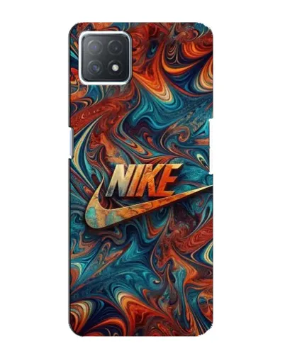 Чехол для OPPO A73 (5G) с картинкой «Nike в абстракции»