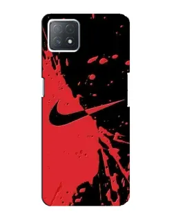 Чехол для OPPO A73 (5G) с картинкой «Красные брызги Nike» Чехол для OPPO A73 (5G) с картинкой «Красные брызги Nike»