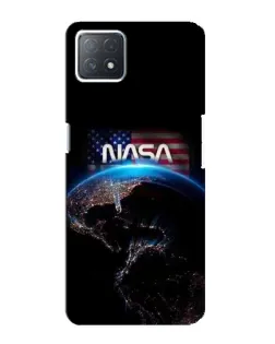 Чехол для OPPO A73 (5G) с картинкой «Земля из космоса NASA»