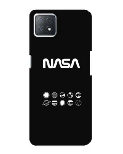 Чехол для OPPO A73 (5G) с картинкой «NASA — технический принт»