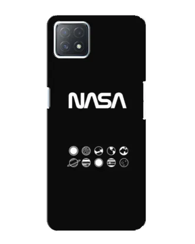 Чехол для OPPO A73 (5G) с картинкой «NASA — технический принт»