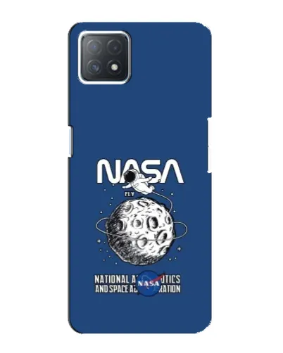 Чехол для OPPO A73 (5G) с картинкой «NASA — лунная миссия»