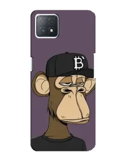 Чехол для OPPO A73 (5G) с картинкой «Bored Ape в кепке»