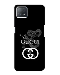 Чехол для OPPO A73 (5G) с картинкой «Gucci — серебряная змея»